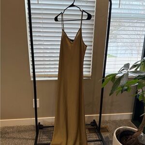 All Saints Khaki Maxi Dress